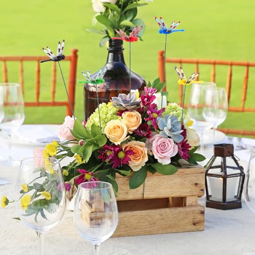 200 Pcs 3D Dragonfly Garden Stakes (2.36")