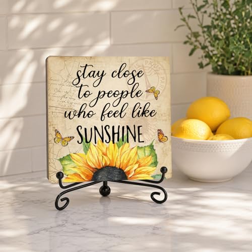 Sunflower Decor for Rustic Farmhouse Country Room (Retro Sunshine)