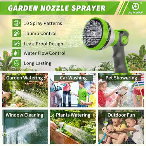 Garden Hose Nozzle Sprayer (Lawngreen)
