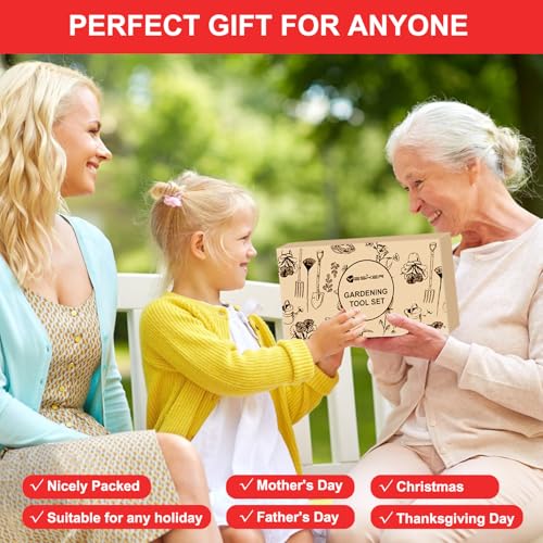 Gardening Tools 9 (9PCS Black Red)