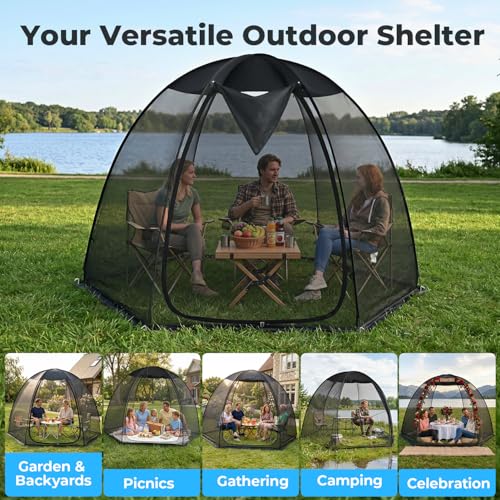 Pop Up Screen House Tent 10x10 FT (10 x 10 x 7 FT)