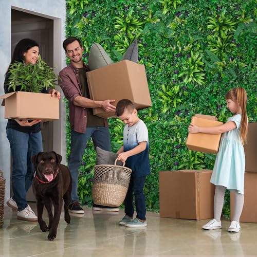 12pcs 20"x20" Artificial Greenery Grass Wall Panels Backdrop (12 Count)