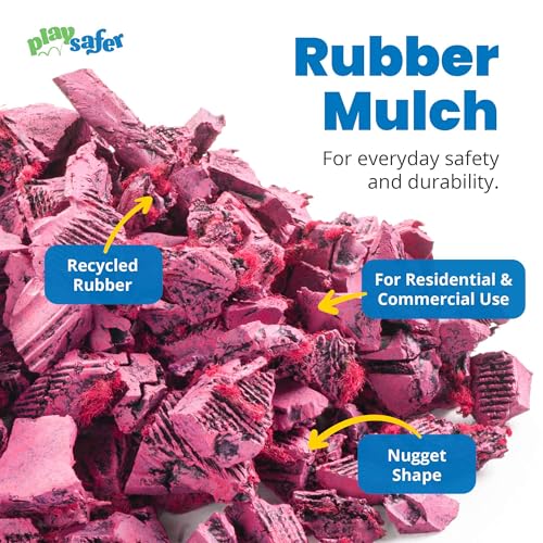 Rubber Mulch Nuggets Protective Flooring for Playgrounds (32000 Ounce)