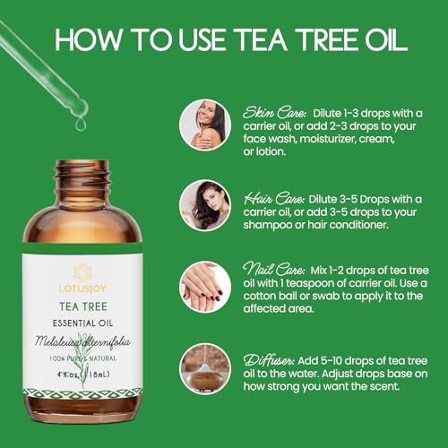 Tea Tree Oil for Skin (4 Fl Oz (Pack of 1))