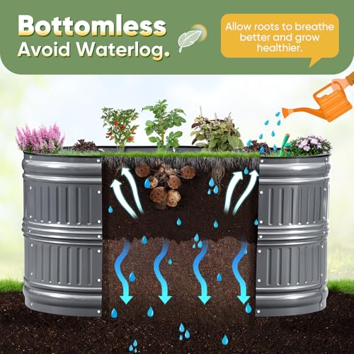 Raised Garden Bed Kit 2026 Upgraded Modular DIY 94x24x24 in