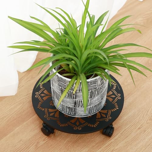 4 Pack Rolling Plant Caddy with Wheels 14 Inch (14 inch)