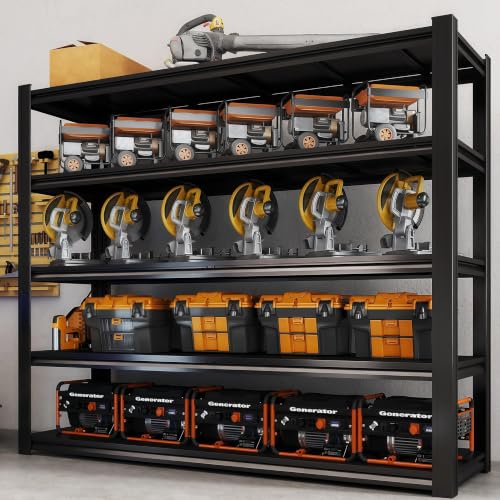 5 Tier Heavy Duty Garage Shelving (5T 62 "W x 24 "D x 84 "H)