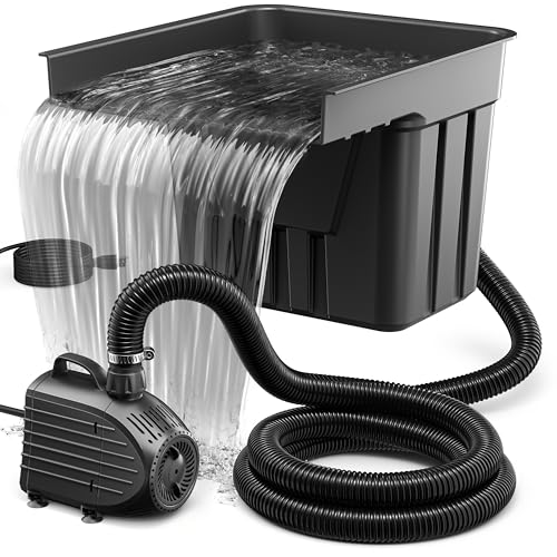 Pond Waterfall Spillway Kit for Ponds Streams up to 3 (Up to 3000 Gallons)