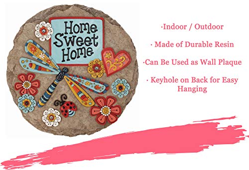 Garden Décor Home Sweet Dragonfly Stepping Stone (Home Sweet Home Dragonfly)