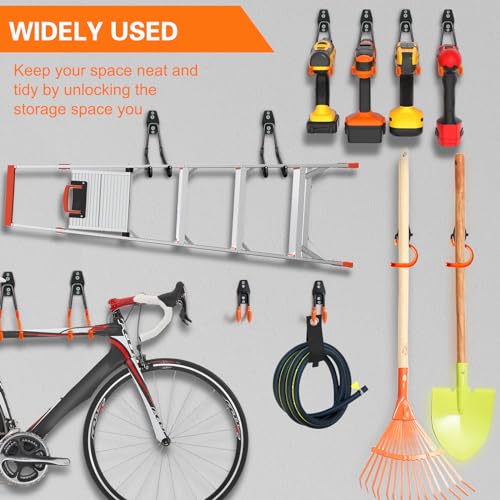 18 Pack Garage Hooks Heavy Duty (18 Pack Orange)