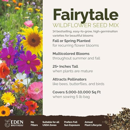 Fairytale Flower Mixed Seeds for Planting (5 Pounds / Fairytale)