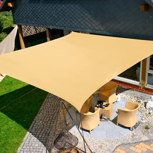13'x20' Sun Shade Sail Sand Curved Rectangle (Sand / 1 3' X 2 0')