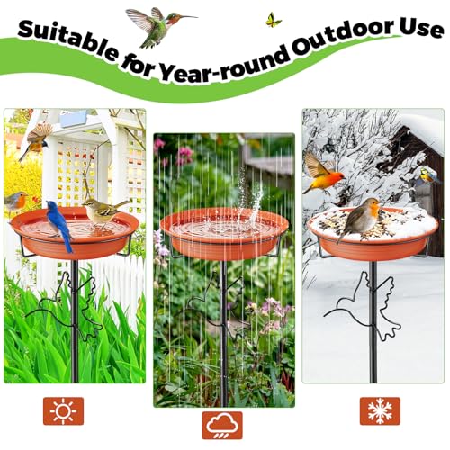 Bird Bath for Outside (Brown-2)