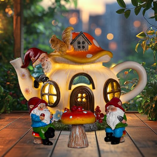 Solar Fairy Garden House Lights (Set)