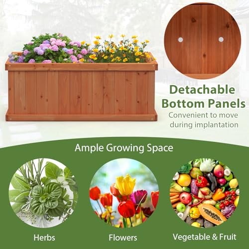 Raised Garden Bed Set of 2 (Orange / 31"x14"x12")