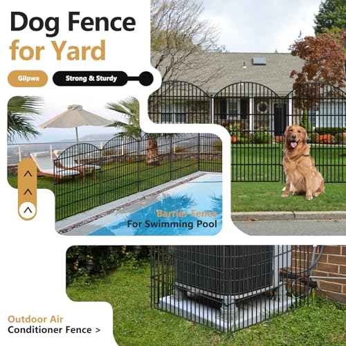 10 Panels Decorative Garden Fence (40in(H) X 24ft(L))