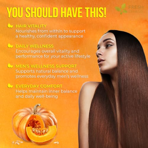 Premium 330 Pumpkin Seed Oil Soft Gels with Saw Palmetto (330 Count (Pack of 1))