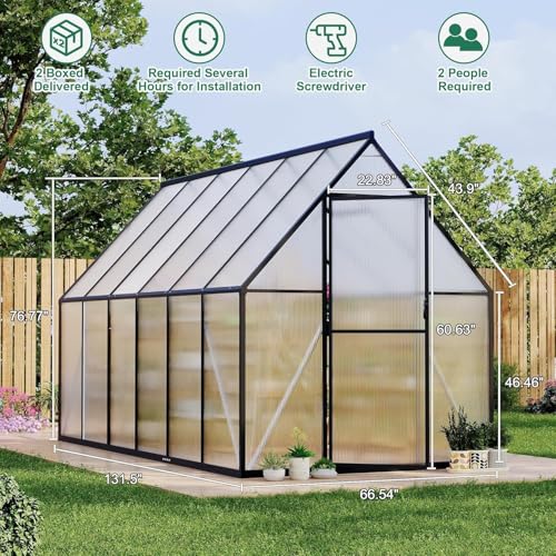 Greenhouse 6x11 FT Aluminum (6x11 FT)