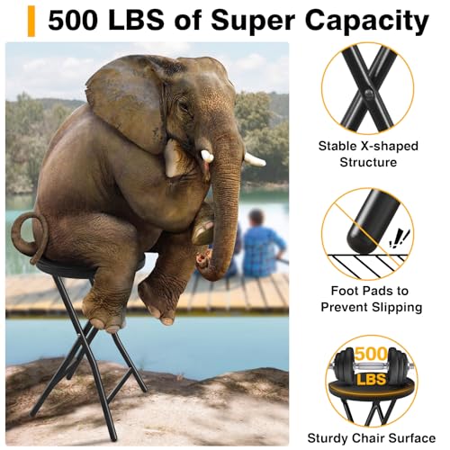 Portable Folding Chair with Handle (2 Count)