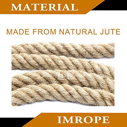 Natural Jute Rope (Natural Jute / 38mm x 50 Ft)