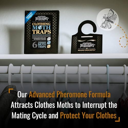 Premium Clothing Moth Traps with Pheromones (Black)