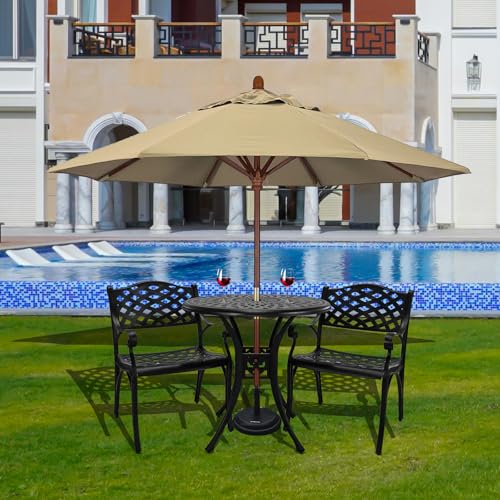 30.31" Outdoor Table and Chairs (3 Count)