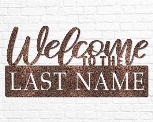 Outdoor Personalized Welcome Last Name Sign