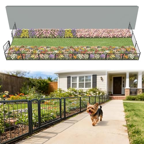 No Dig Garden Fence (Black / 17"H)