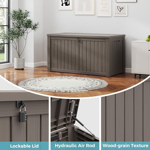 Outdoor Storage Box (Grey / 180 Gallon)