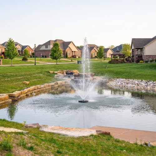 3 4 HP Floating Fountain & Aerator for Ponds and Lakes with 100 ft Cord