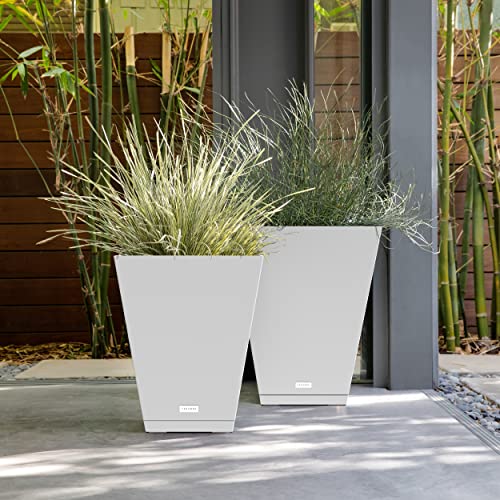 Nobleton Indoor (White / 18 inch - 2 Pack with saucers)