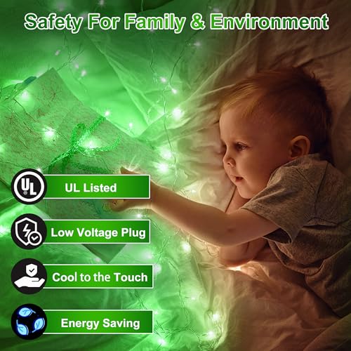 1500 LED 470FT Christmas Lights (Green / 1500 LED 470FT Dark Green Wire)