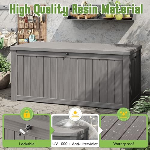 Outdoor Storage Box (Grey / 160 Gallon)