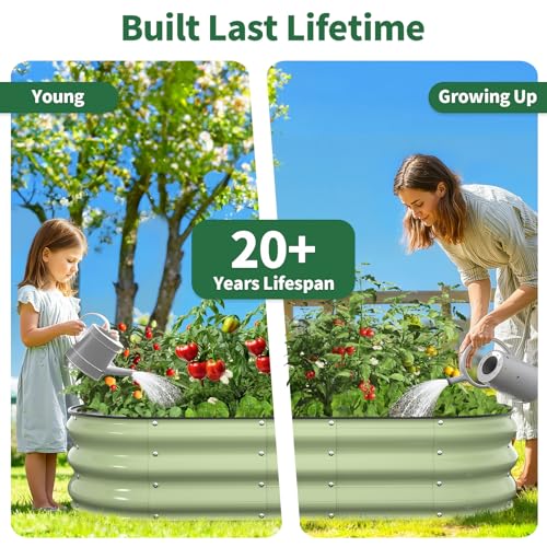 Raised Garden Bed (Fruit Green / 4x2x1FT)