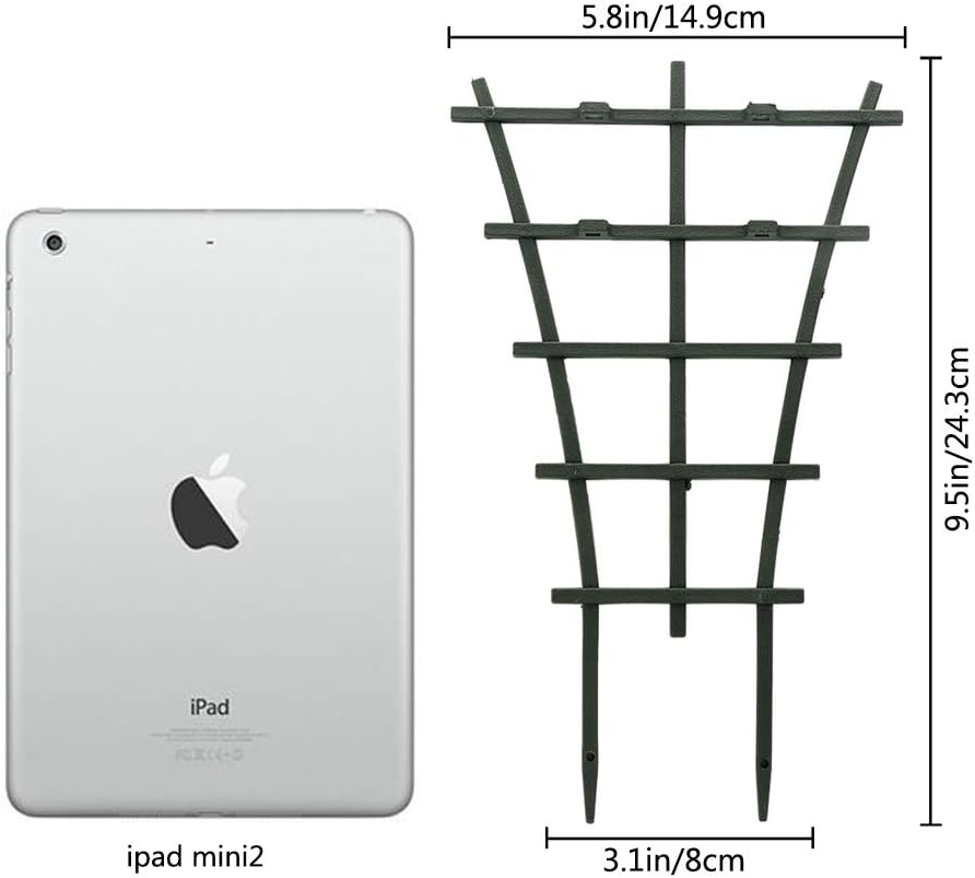 12 Pcs Garden DIY Mini Climbing Trellis Plastic Superimposed Potted Plant Support Garden Trellises for Potted Climbing Plants Vines