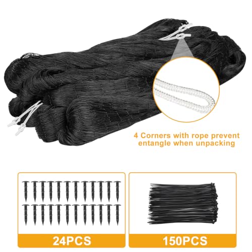 100'x100' Bird Netting for Chicken Coop (100'×100'-1'')
