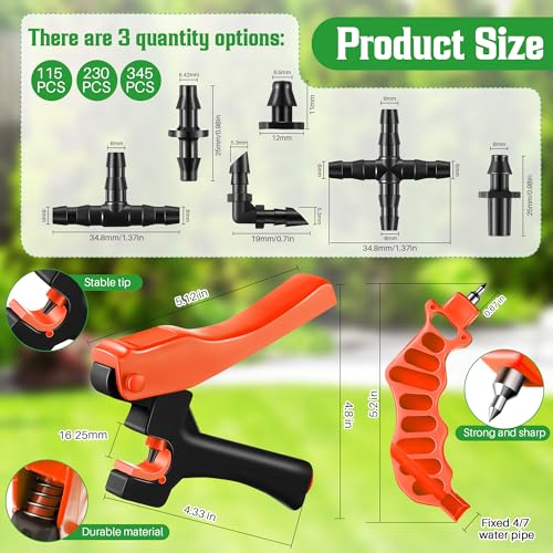 Drip Irrigation Hole Punch Tool (Orange)