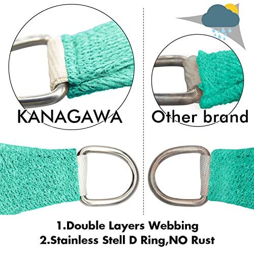 14'X16' Sun Shade Sail Turquoise Curved Rectangle Customizable (Turquoise / 14'X16' custom)