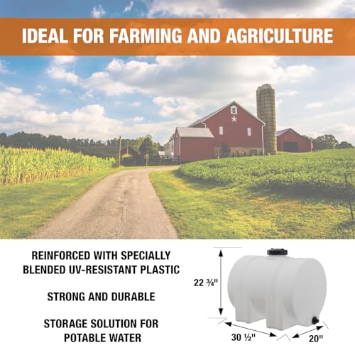 35 Gallon Polyethylene Storage Tank with Legs