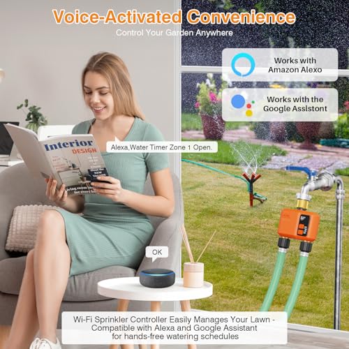 WiFi Sprinkler Timer 2 Zone (2 Outlet- Brass)