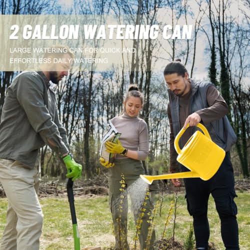 2 Gallon Garden Watering Can (Yellow / 2 Gallon)