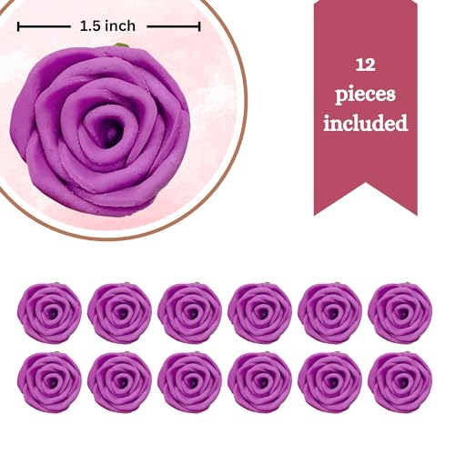 Edible Fuchsia Pink Roses (Fuchsia Pink)