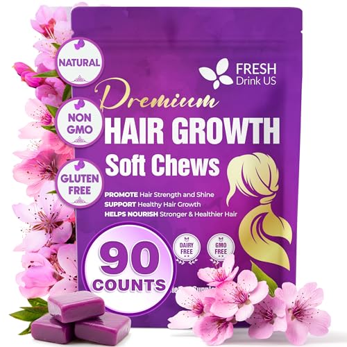 Hair Growth Soft Chews (90 Count (Pack of 1))