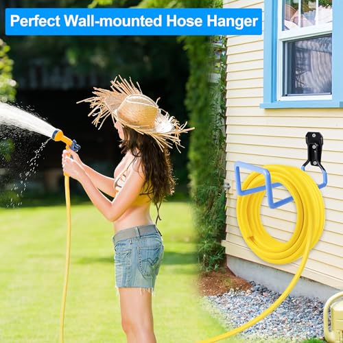 Hose Holder Wall Mount Metal Hose Hook Garden Hose Rack