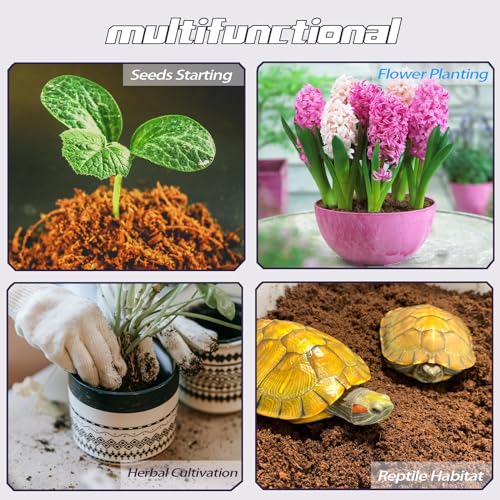 105 Pcs 50mm Compressed Coconut Coir Potting Soil (50mm)