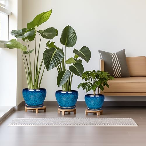 Ceramic Plant Pots Indoor (3 Count)