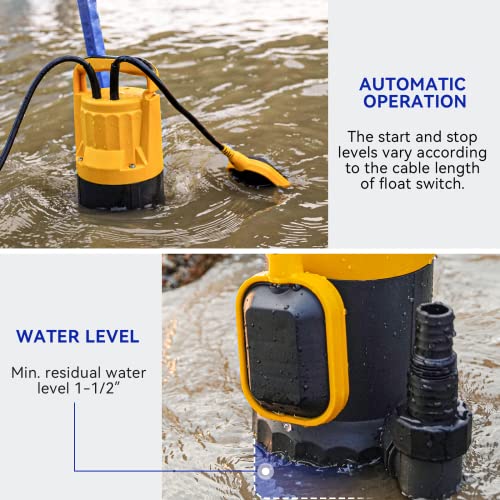 1.2HP Sump Pump (Yellow)