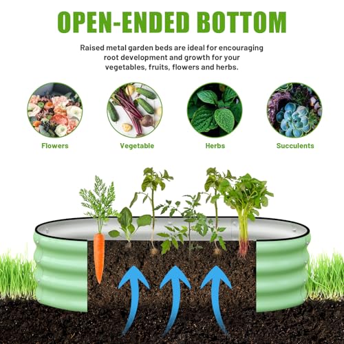 Raised Garden Bed Outdoor 4x2x1ft (2 Count)