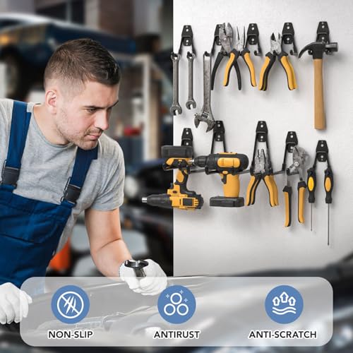 Garage Hooks Anti (42 Pack Black)