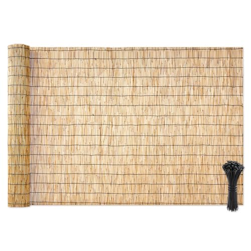 Natural Reed Fencing (Natural Wood Tone / 4ft x 16.4ft)